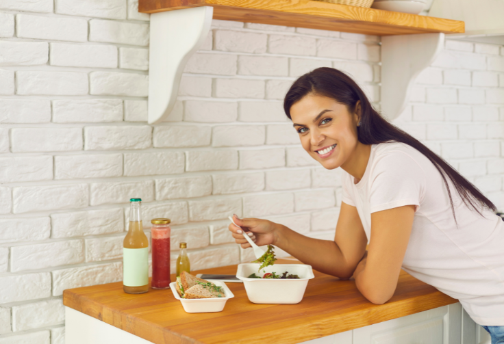 maisto dėžutė plaukams